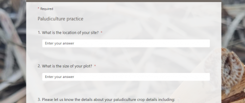 Paludiculture survey screenshot