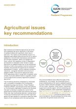 Front page of agricultural issues recommendations pdf