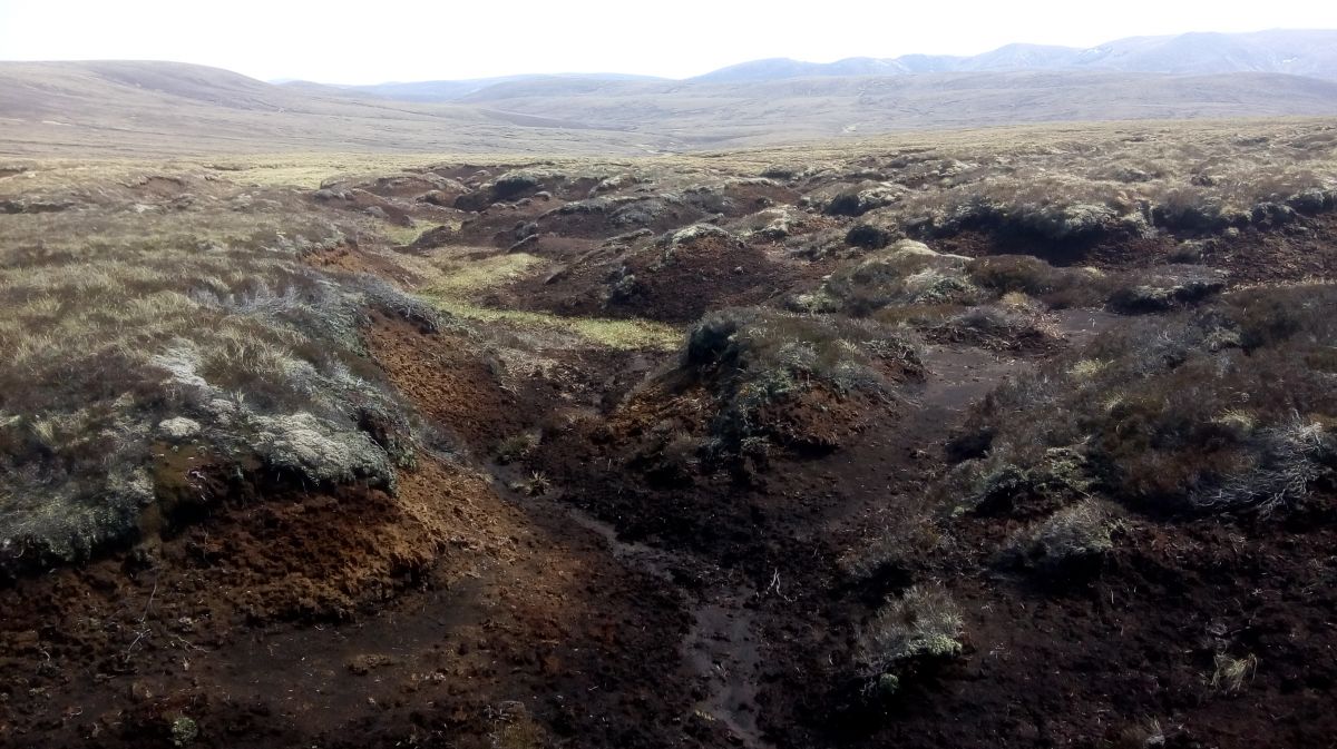 Bile Buidhe erosion - Credit Cairngorms NPA