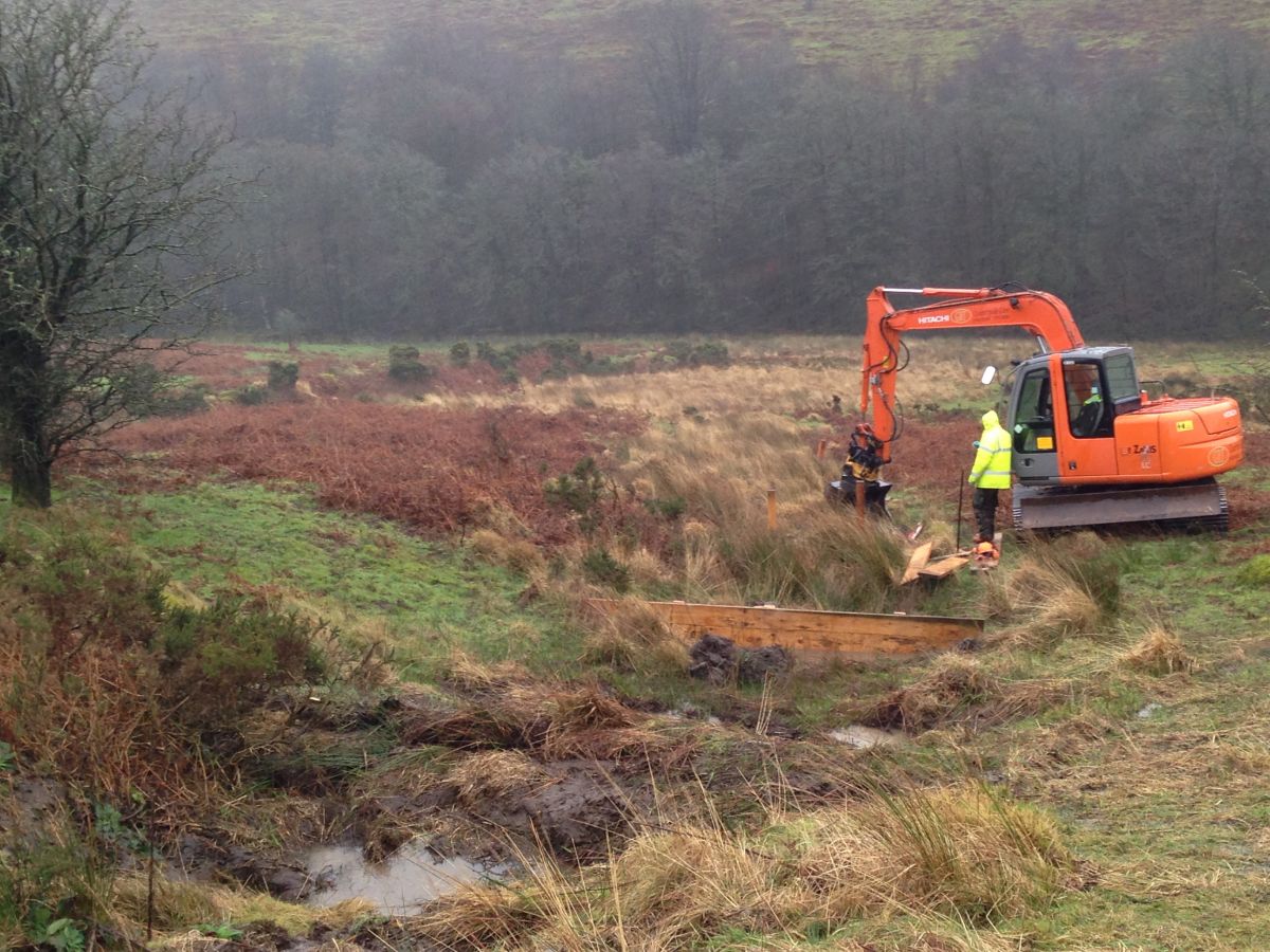 Restoration work in North Exmoor