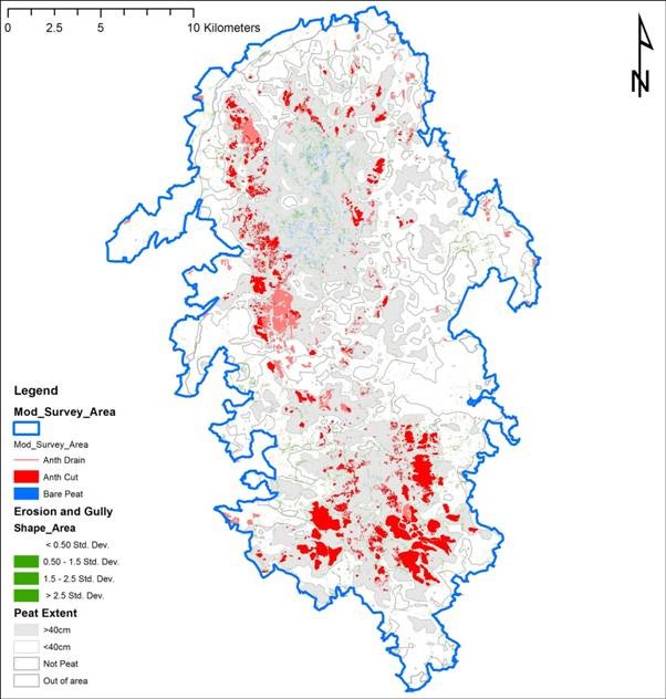 Map of Dartmoor - Credit University of Exeter