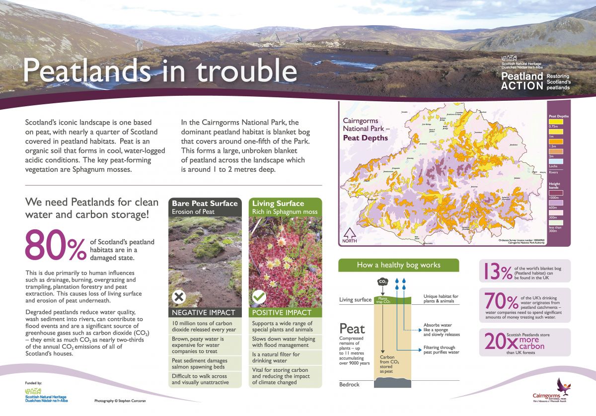 Glenshee interpretation board