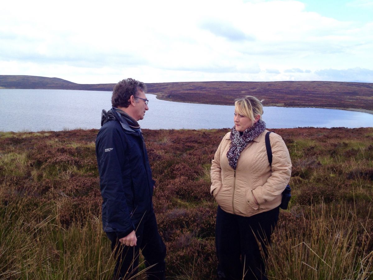 Rebecca Evans AM visits Pumlumon Living Landscape