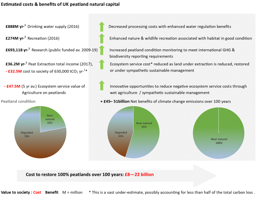 Cost & benefits of peatland restoration