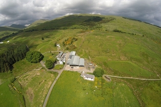 Aerial of view of one of SRUC’s farms.