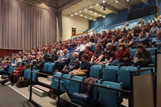 Conference 2022 audience sitting in a lecture theatre