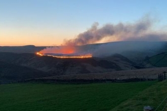 Fire on Marsden Moor.