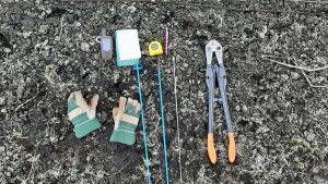 Eyes on the Bog equipment displayed on Water Works site