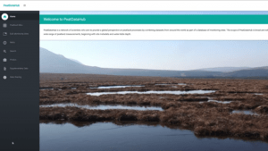 Screenshot of PeatDatHub database