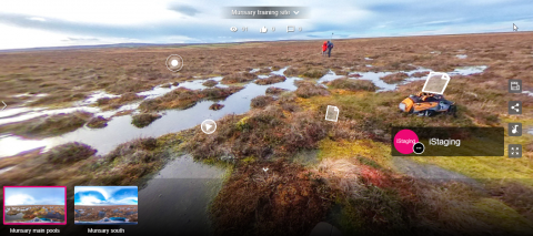 Plantlife's Munsary Peatlands, Caithness iStaging Training site. 