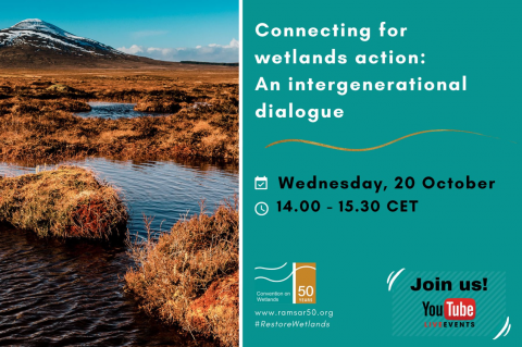 Connecting for Wetlands Action: an Intergenerational Dialogue flyer