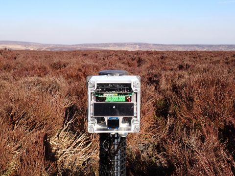 SensorStick monitoring equipment on a peatland restoration site