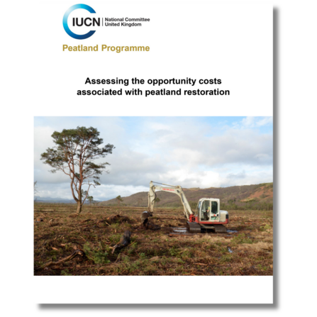 Assessing the opportunity costs associated with peatland restoration cover