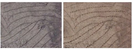 Aerial before and after combined wave and zippering. 
