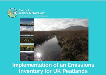 Implementation of an Emissions Inventory for UK Peatlands - Front Cover - CEH
