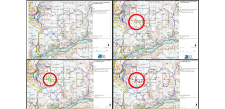 RSPB Dove Stone maps showing increased numbers of waders