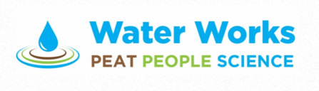 Water works peat people and science logo