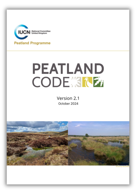 Front cover of Peatland Code 2.1 publication