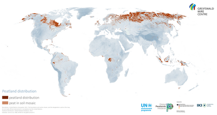 Global peatland map 2022. Credit UNEP.
