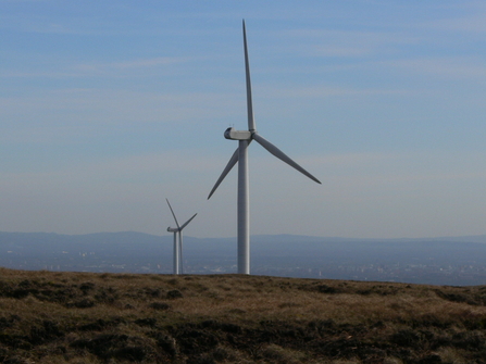 Two wind turbines 