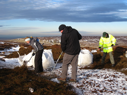 Brash spreading on Killhope, County Durham. 