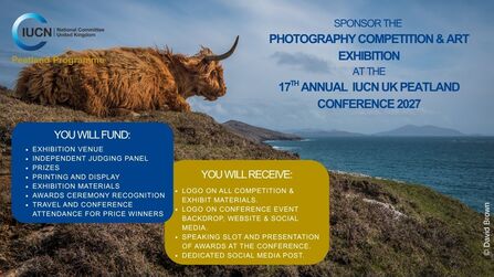 Call for Sponsors of the Photo Competition and Art Exhibit at the IUCN UK PP Conference 2027