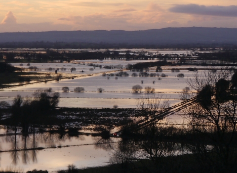 Flooding in the Somerset Levels