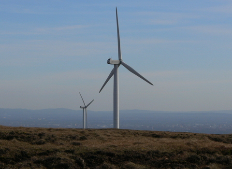 Windfarm on peatland